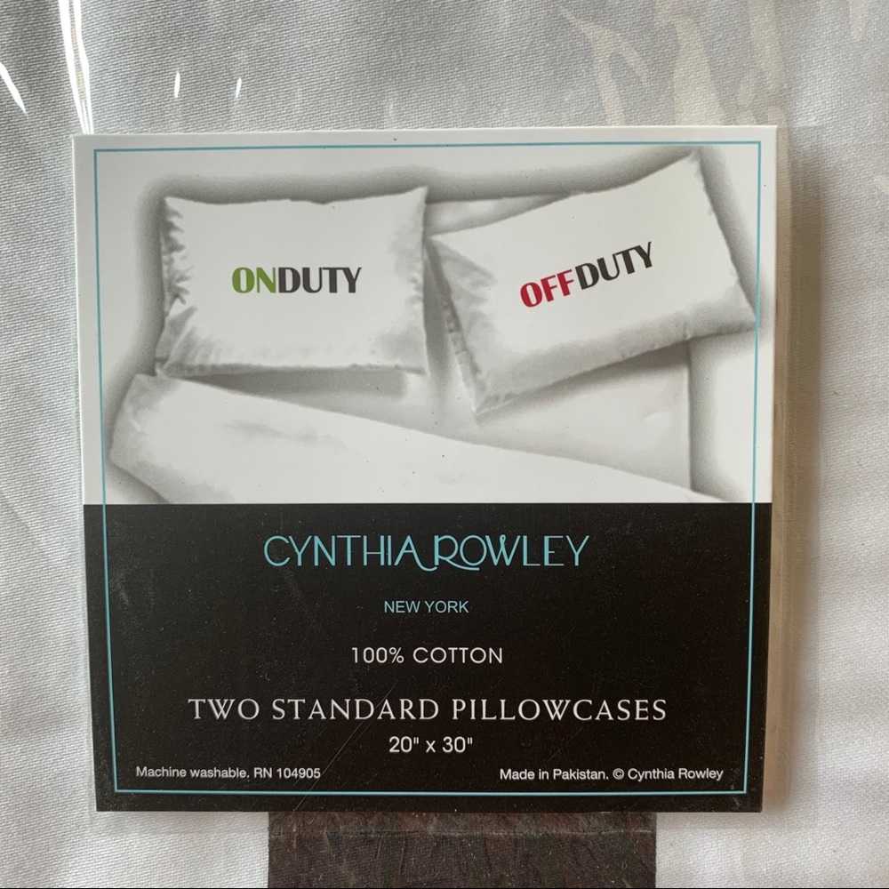CYNTHIA ROWLEY ON - OFF DUTY Standard Pillowcases